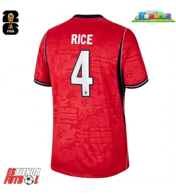 Inglaterra Declan Rice #4 Segunda Equipación Mundial 2026 Manga Corta